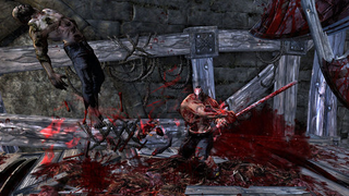 Illustration for article titled Splatterhouse Screens Get Chunks Of Stuff All Over The Place